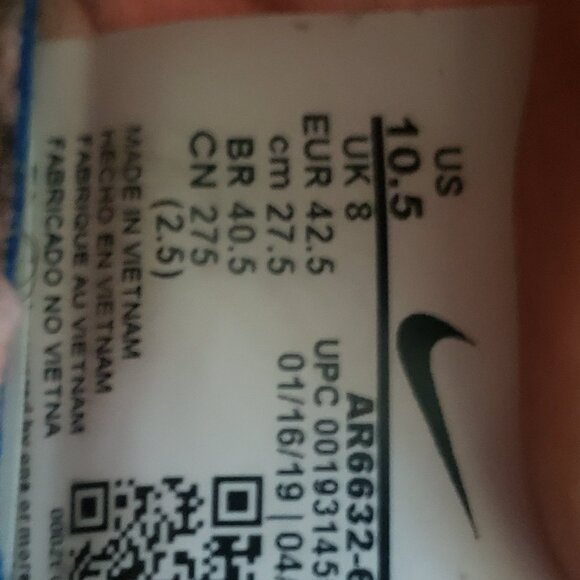 Nike Air Vapormax 2019 – Women’s Size 10.5 (AR6632-603) - Picture 6 of 7